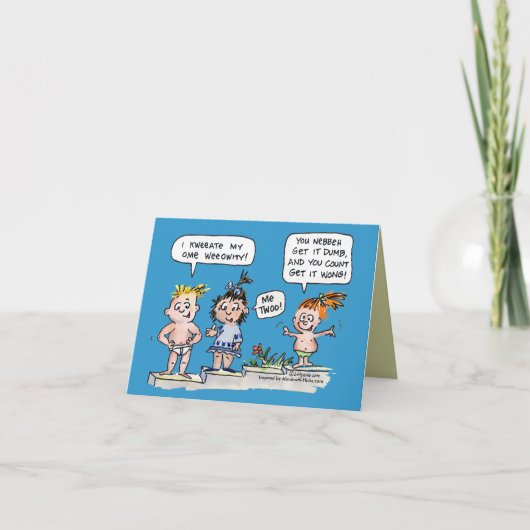Grappig Creëer Mijn Eigen Kaart van de Nota van de (Voorkant)