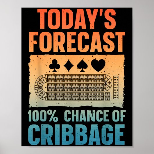 Grappig Cribbage-ontwerp voor mannen vrouwen kinde Poster (Voorkant)