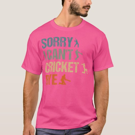 Grappig Cricket Player, sorry dat ik geen cricket T-shirt (Voorkant)
