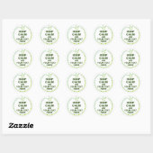 Grappig Crown groen & HOUD KALM + tekst Ronde Sticker (Vel)