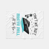 Grappig cruise muster drill drinkontwerp  fleece deken (Voorkant (Horizontaal))