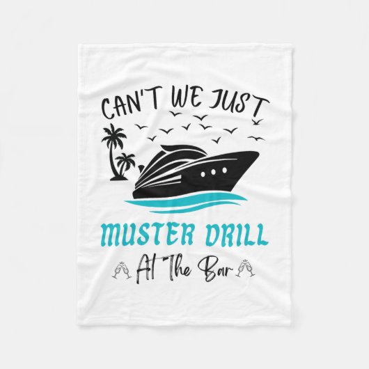 Grappig cruise muster drill drinkontwerp  fleece deken (Voorkant)