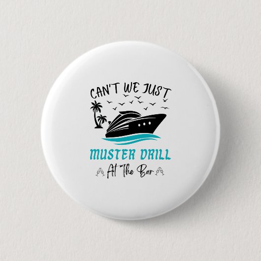 Grappig cruise muster drill drinkontwerp ronde button 5,7 cm (Voorkant)