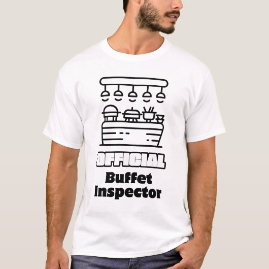Grappig Cruise Shirt : Officieel Buffetinspecteur (Voorkant)