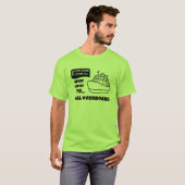 Grappig Cruise-shirt Waarschijnlijk Overboord Te V T-shirt (Voorkant volledig)