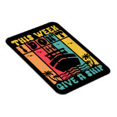 Grappig cruiseschip geef geen schip reizen magneet (Rechterzijde)