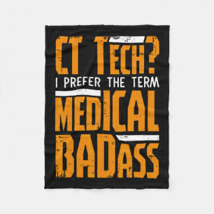 Grappig CT Tech Radiologie CT CAT Scan - Medisch S Fleece Deken