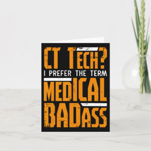 Grappig CT Tech Radiologie CT CAT Scan - Medisch S Kaart