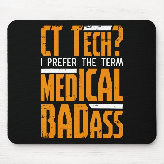 Grappig CT Tech Radiologie CT CAT Scan - Medisch S Muismat (Voorkant)
