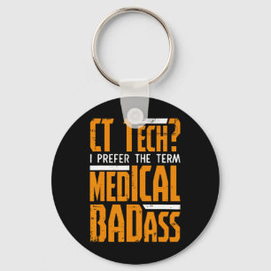 Grappig CT Tech Radiologie CT CAT Scan - Medisch S Sleutelhanger