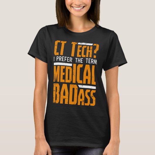 Grappig CT Tech Radiologie CT CAT Scan - Medisch S T-shirt (Voorkant)