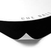 Grappig Cue LL biljart Main LL Poster (Hoek)