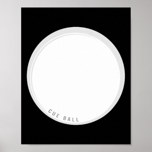Grappig Cue LL biljart Main LL Poster (Voorkant)