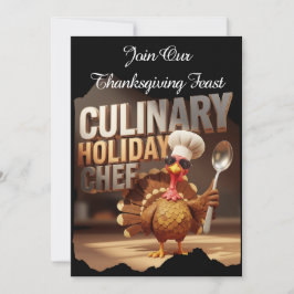 Grappig Culinair Thanksgiving Turkije Feest Kaart