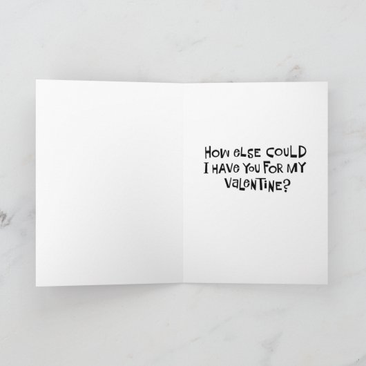 Grappig Cupido Valentijn Wenskaart Feestdagen Kaart (Binnen)