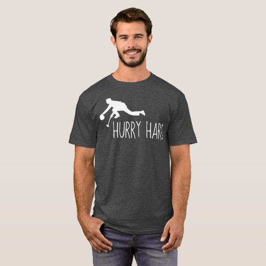 Grappig Curling Haast Hard Cool Curler Gift T-shirt (Voorkant volledig)