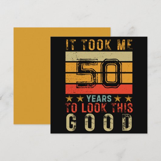 Grappig  custom 50e nummer verjaardag voor mannen (Voorkant / Achterkant)