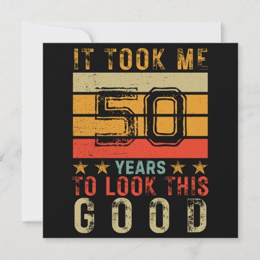 Grappig  custom 50e nummer verjaardag voor mannen (Voorkant)