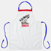 Grappig Custom BBQ Gift - Hip culinaire gangsta Schort (Voorkant)