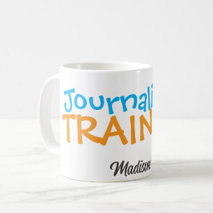 Grappig Custom Beroep Naam Blauw Sinaasappel Koffiemok