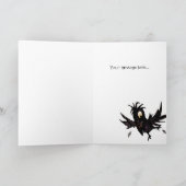 Grappig Custom Black Crow Groeten Black Crow Kaart (Binnen)