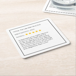 Grappig Custom Book Club Drink Onderzetter