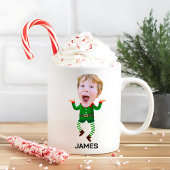Grappig Custom Face Elf Kerstmis Koffiemok