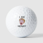 Grappig Custom Face Golf Verjaardagsfeest Matching Golfballen (Voorkant)