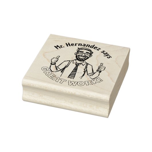 Grappig Custom Happy Teacher Classroom Geweldig we Rubberstempel (Stempel)