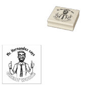 Grappig Custom Happy Teacher Classroom Geweldig we Rubberstempel (Gestempeld)
