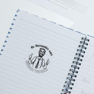 Grappig Custom Happy Teacher Classroom Geweldig we Rubberstempel