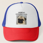 Grappig Custom Mijn Maandag Ochtend Gezicht Foto t Trucker Pet (Voorkant)