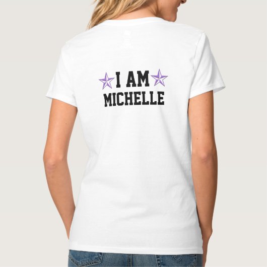 Grappig Custom paar shirten, Naam Vrouwen shirten T-shirt (Achterkant)