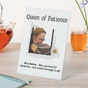 Grappig Custom Teacher Appreciation Gift Sign Reclamebord Met Voetstuk