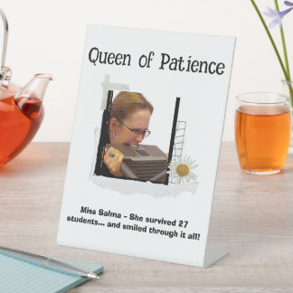 Grappig Custom Teacher Appreciation Gift Sign Reclamebord Met Voetstuk