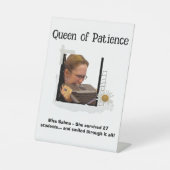 Grappig Custom Teacher Appreciation Gift Sign Reclamebord Met Voetstuk (Voorkant)