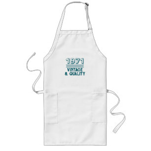 Grappig Custom Year Vintage en kwaliteit Lang Schort