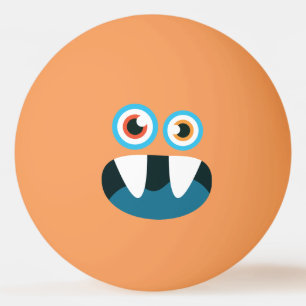 Grappig Cute Blue Monster. Pingpongbal