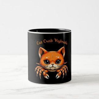Grappig Cute Kat Krab Wezens T-Shirt voor DierenT- Tweekleurige Koffiemok
