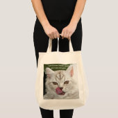 Grappig, Cute Kitten die zijn koepels schoppen Tote Bag (Voorkant (product))