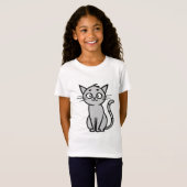 Grappig Cute kitten T-shirt (Voorkant volledig)
