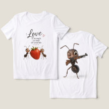Grappig Cute Mieren Liefde Design T-Shirt – Inspir