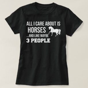 Grappig Cute Paard Cadeau Mannen Vrouwen Tieners T-shirt
