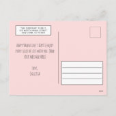 Grappig Cute Pizza Heart Valentijnsdag Greep Feestdagenkaart (Achterkant)