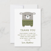 Grappig cute schaap dier. Kinderen verjaardag dier Bedankkaart (Voorkant)