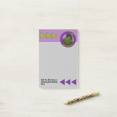 Grappig Cyber Awareness Warning Cat - Aangepaste s Post-it® Notes (Op bureau)