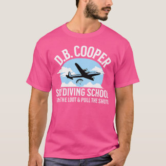 Grappig D B Cooper Skydiving School Parodie Pak de T-shirt