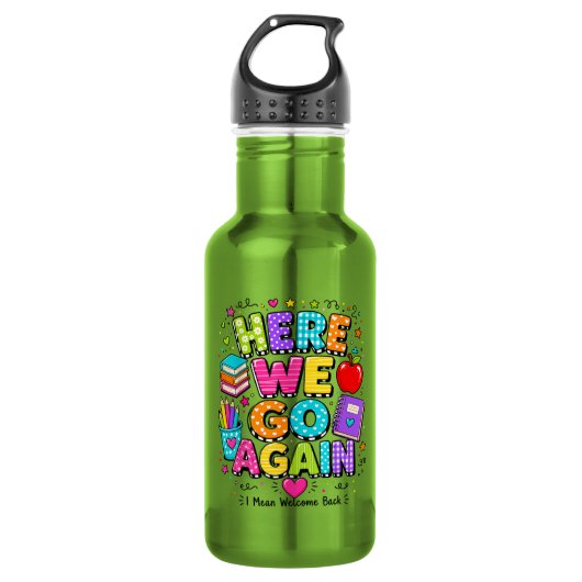 Grappig, daar gaan we weer, ik bedoel terug naar s waterfles (Voorkant)