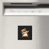 Grappig Dab Dier Dansen Dabbing Hamster Meme Magneet (Insitu (Vaatwasser))