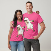 Grappig Dabbing Alpaca Cool Llama Lama Dancing Sch T-shirt (Unisex)